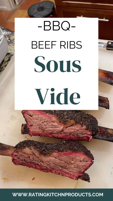 Sousvide Recipe, Sous Vide Beef, Bbq Beef Short Ribs, Bbq Beef Ribs, Bbq Short Ribs, Beef Ribs Recipe, Beef Short Rib Recipes, Short Ribs Recipe, Sous Vide Recipes