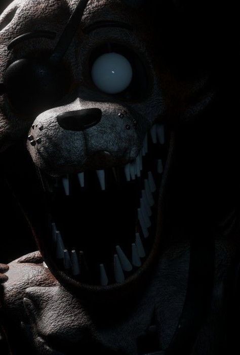 Fnaf Scary Wallpaper, Scary Fnaf Art, Fnaf Art Foxy, Fnaf Scary Creepy, Foxy Fnaf Art, Fnaf Plus, Creepy Fnaf, Fnaf Scary, Fnaf Creepy