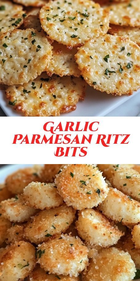 Garlic Bread Ritz Bits: A delightful blend of flavors and a satisfying crunch, perfect for parties or everyday snacking. Enjoy this cheesy, garlicky treat! #GarlicBread #RitzBits #SnackTime Garlic Bread Ritz Bits Recipe, Garlic Bread Bits, Easy Ritz Cracker Snacks, Garlic Ritz Crackers, Garlic Crackers, Savory Snacks For Gifts, Garlic Bread Ritz Crackers, Toothpick Appetizers Easy Finger Foods, Christmas Bits And Bites Recipe