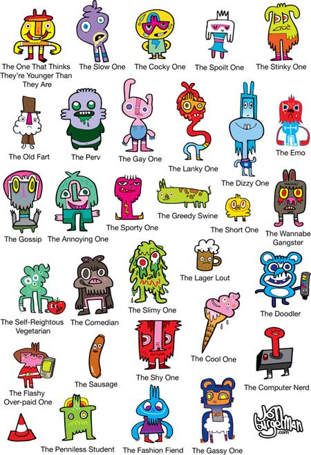 Character drawing Ks3 Art, Jon Burgerman, Mathematics Art, Doodle Characters, Graffiti Doodles, Cartoon Monsters, Found Object Art, Sketch Inspiration, Art Textile