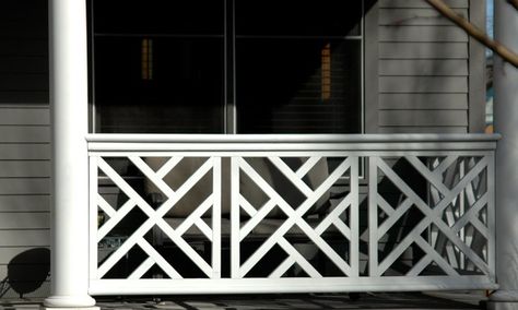 Terrace Railing Design, Chippendale Railing, Terrace Railing, Glass Balcony Railing, Porch Railing Designs, Balcony Glass Design, Railing Designs, Window Grill Design Modern, Grill Gate Design