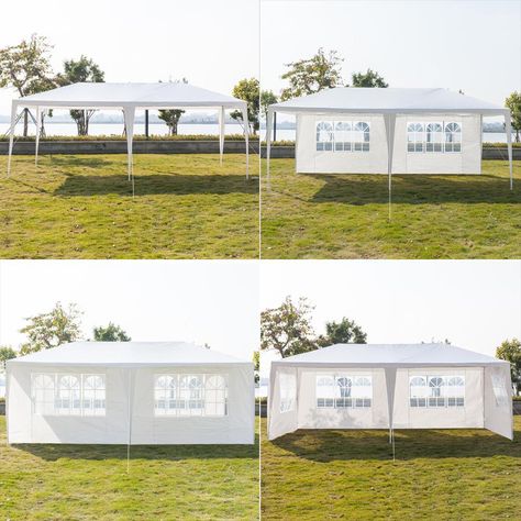 UBesGoo Canopy Wedding Tent Outdoor Camping Gazebo Canopy with 4 Sidewalls Canopy (10" X 20") - Walmart.com - Walmart.com Bbq Shelter, Wedding Canopy Outdoor, Patio Tents, Camping Gazebo, Backyard Tent, Portable Gazebo, Camping Canopy, Beach Canopy, Canopy Tent Outdoor