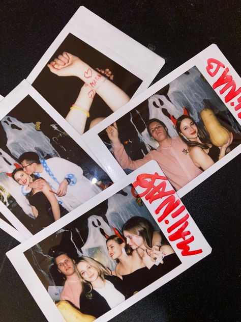 Polaroid Aesthetic Pic, Halloween Polaroid Pictures, Halloween Vision Board, Halloween Rager, Party Polaroids, Halloween Polaroid, Polaroid Collage, Dc Pics, Polaroid Ideas