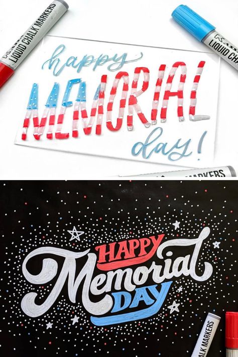 Memorial Day Chalk Art, Memorial Day Chalkboard Art, Chalk Writing, Fun Chalk Art, Chalkboard Calendar, Chalk Sign, Window Crafts, Chalk Lettering, Typography Branding