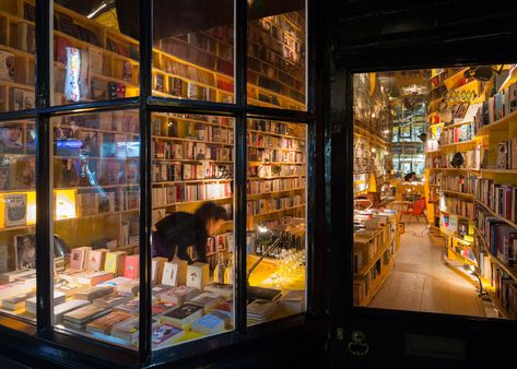 London Bookstore, Travel House, Architecture Wallpaper, London Theatre, Wallpaper Magazine, Brick Lane, Coastal Towns, Book Store, East London