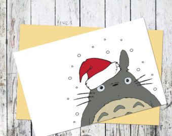 Christmas Cards Quotes, Christmas Family Feud, Christmas Magnet, Cards Quotes, Kawaii Christmas, 수채화 그림, Diy Christmas Cards, Christmas Drawing, My Neighbor Totoro