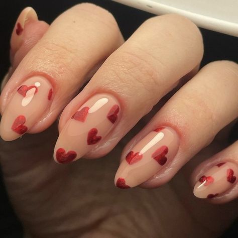 Glossy and simple #valentinesdaynails 💌⁠ ⁠ ⁠ Nail credits tagged⁠ ⁠ #nails #nailsofinstagram #nailpolish #nailsonfleek #nailswag #nailart #nailstyle #nailstagram #minimalist #nails2inspire #rednails #vday #vdaynails #pinknails #valentinesday Vday Nails, Valentine's Day Nails, Nails On Fleek, Swag Nails, Red Nails, Pink Nails, Valentines Day, Nail Polish, Nail Art