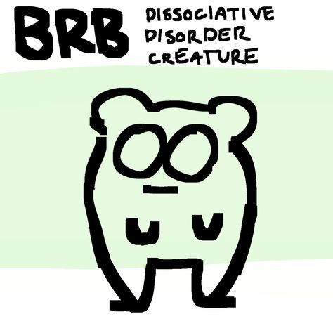 dissociative disorder creature (solid form) Idk Creature Pfp, Tbh Creature And Friends, Idk Creature, Neurodiversity Symbol, Neurodivergent Creatures, Tbh Creature, Laugh Track, Little Doodles, Pinterest Memes