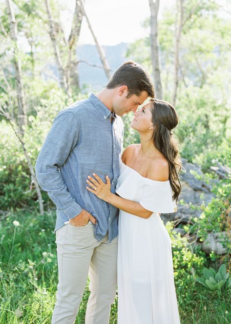 Engagement Photos Male Outfits, Best Engagement Photo Outfits, Off The Shoulder Engagement Photos, Men’s Engagement Shoot Outfit, Mens Engagement Shoot Outfit, Dressy Engagement Pictures Fall, Men Engagement Picture Outfit, Men Outfit Engagement Pictures, Engagement Photos With Jeans