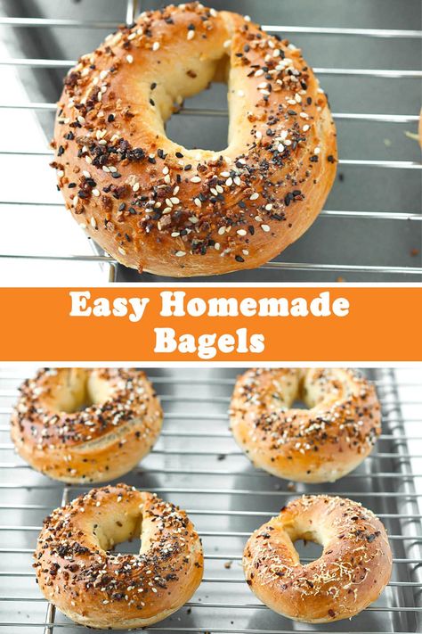 Bagels With Greek Yogurt, Brunch Bagels, Easy Homemade Bagels, Bagel Recipe Easy, One Pan Pasta, Bread Breakfast, Homemade Bagels, Bagel Recipe, Most Popular Recipes