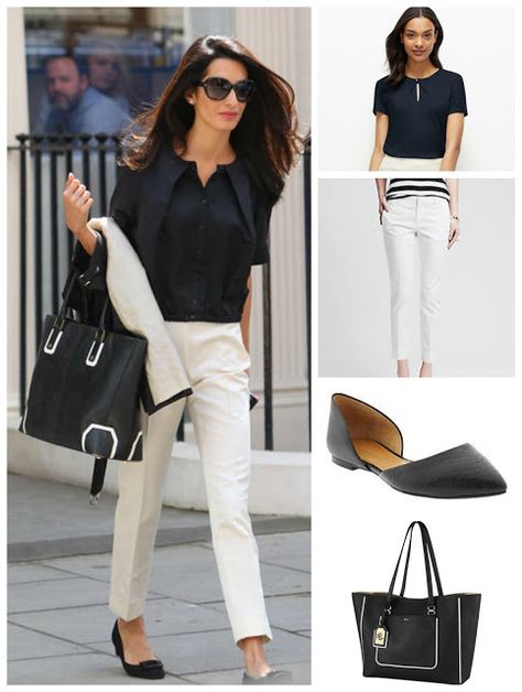 Trousers Styling, Styling Lookbook, Edgy Classic, Amal Alamuddin, Interview Outfits, Western Casual, Lawyer Fashion, Classic Style Outfits, Amal Clooney