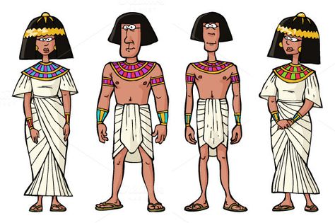 Ancient Egyptian Women, Themed Powerpoint, Egyptian Man, Egyptian Clothing, Cartoon Fun, Clothes Reference, Drawing Prompts, Ancient Egyptians, Newspaper Article