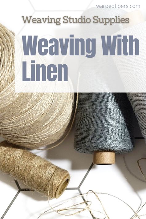 How To Weave Fabric, Weaving Linen, Weaving Instructions, Weaving Scarfs, Textile Weaving, Flax Weaving, Linen Weaving, Saori Weaving, Types Of Weaving