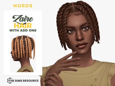 The Sims 4 Sims, Two Strand Twist Hairstyles, Aurora Hair, The Sims 4 Custom Content, Female Sims, Undercut Fade, Sims 4 Cas Mods, Cc Hair, Two Strand Twists