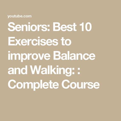 Seniors: Best 10 Exercises to improve Balance  and Walking: : Complete Course Balance For Seniors, Exercises For Balance, Balance Workouts, Balance Exercises For Seniors, Improve Balance Exercises, Workout Music Playlist, Energizing Yoga, Exercises For Seniors, Leg Exercises