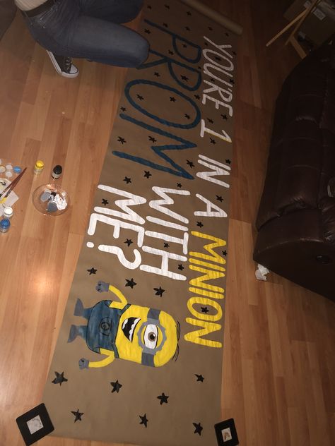 #Promposal #minions #prom2019 Minion Promposal, Snoopy Promposal, Minion Hoco Proposal, Asking To Prom, Masquerade Prom, Prom 2024, Love Quotes For Boyfriend, Hoco Proposals, Prom Proposal