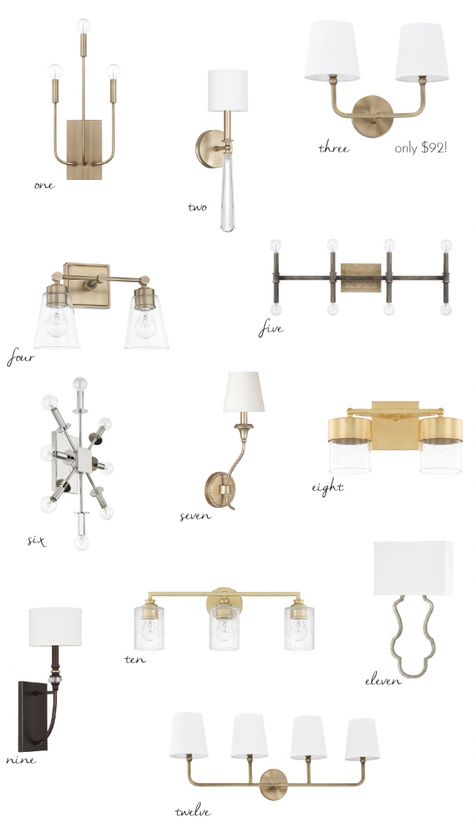 A Bathroom Lighting Source You Need To Know About Bathroom Lamps, Farmhouse Bathroom Organizers, Farmhouse Build, Bathroom Lighting Sconces, Townhouse Ideas, Proverbs 23, Master Bathrooms, Bathroom Lamp, Lighting Sconces