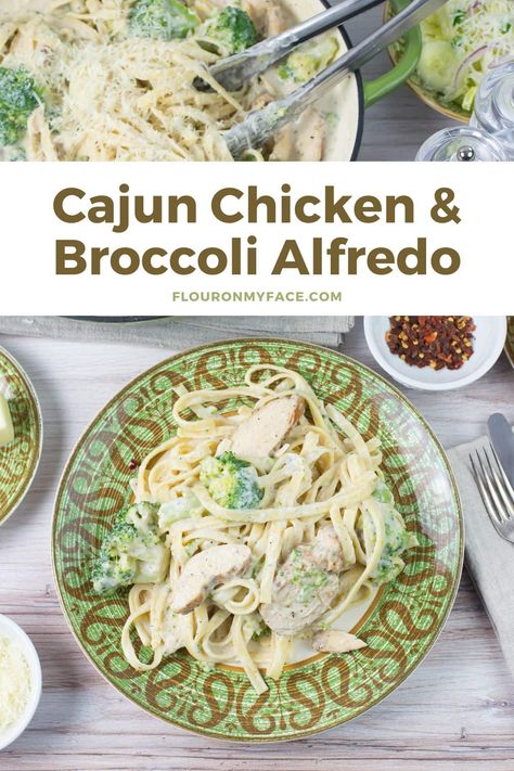 Cajun Chicken Broccoli Alfredo Chicken And Broccoli Alfredo, Creamy Alfredo Sauce, Chicken Broccoli Alfredo, Easy Delicious Dinners, Chicken Fettuccine, Cajun Pasta, Broccoli Alfredo, Creamy Pasta Dishes, Chicken Alfredo Recipes