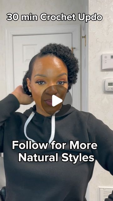 Quick Natrul Hairstyle For Black Women, Quick And Easy Hairstyles Short Hair, Diy Crochet Hairstyles Protective Styles, Quick Easy Crochet Hairstyles, Natural Hair Diy Styles, Easy Diy Natural Black Hairstyles, Easy Black Protective Hairstyles, Lazy Mom Hairstyles, Easy Diy Crochet Hairstyles