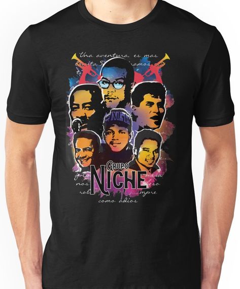 Grupo Niche, Musica Salsa, Lightweight Hoodie, Chiffon Tops, Tshirt Colors, Neck T Shirt, Classic T Shirts, Sleeveless Top, Shirt Designs