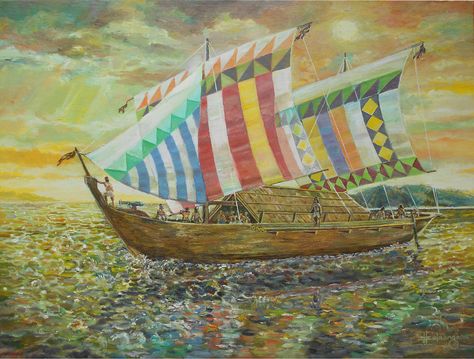 Bangka Boat Philippines Drawing, Pre Colonial Philippines Art, Balangay Boat, Pre Colonial Philippines, Ancient Philippines, Philippine Culture, Curry Pictures, Colonial Art, Boat Drawing