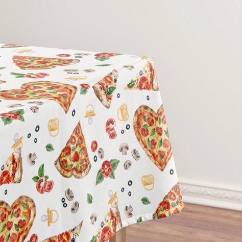 Slice Slice Baby Pizza Shower Decor, Pizza And Pacifiers, Pizza Themed Baby Shower Ideas, Baby Pizza, Christmas Baby Shower, Shower Themes, Baby Pacifier, Baby Ideas, Shower Decorations