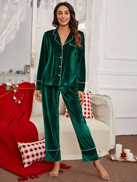 Velvet Night Suit, Velvet Sleepwear, Night Suit For Women, Velvet Cami, Belted Robe, Fashion Top Outfits, Suit For Women, Night Dress For Women, Night Suit