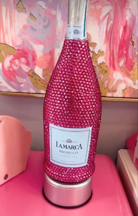 Decorated Champagne Bottles, 21 Bday Ideas, Shot Party, Custom Champagne Bottle, Lamarca Prosecco, 21 Bday, Bottle Ideas, Birthday Stuff, Custom Bottles