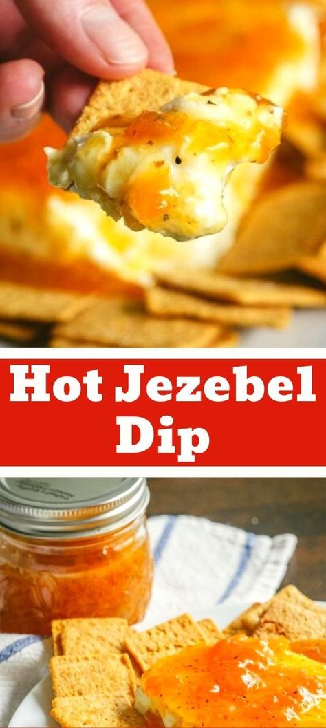 Jezebel Dip, Dip Healthy, Apricot Preserves, Zesty Sauce, Dip Recipes Easy, Easy Party Food, Recipes Appetizers And Snacks, Dessert Dips, Yummy Dips