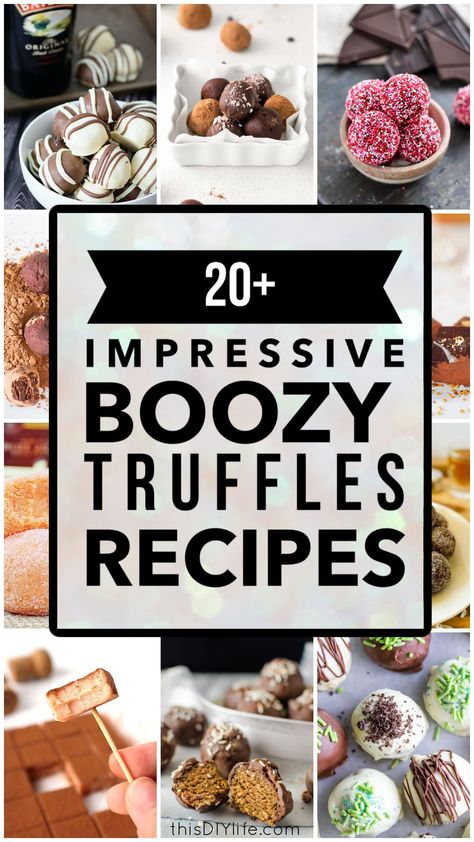 Alcoholic Truffles Recipe, Whiskey Truffles Recipe, Whiskey Chocolate Truffles, Alcoholic Chocolate Truffles, Boozy Truffles Recipe, Alcohol Truffles Recipe, Boozy Chocolate Truffles, Boozy Gift Ideas, Desserts With Alcohol In Them