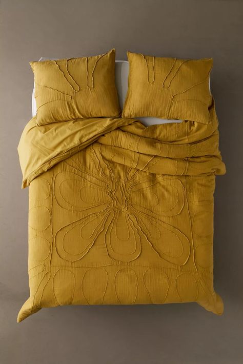 Urban Outfitters Duvet, Duvet Covers Urban Outfitters, Duvet Covers Bohemian, Boho Comforters, Duvet Covers Yellow, Boho Duvet Cover, Boho Duvet, Yellow Quilts, Yellow Bedding