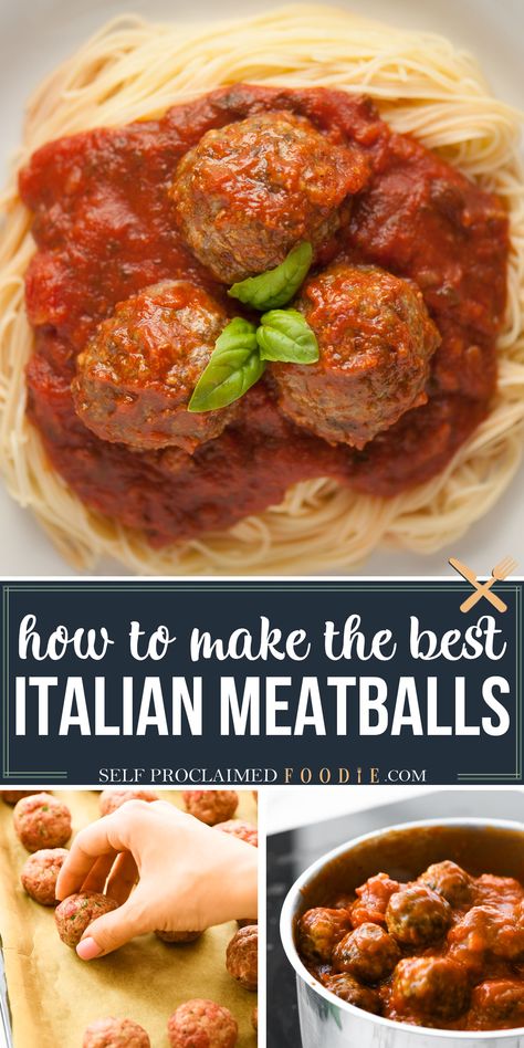 Basil Meatballs, Beef And Pork Meatballs, Baked Italian Meatballs, Recipe For Spaghetti, Momma Mia, Slow Cooker Italian Beef, Sub Sandwich, Italian Meatballs Recipe, Meatball Sub