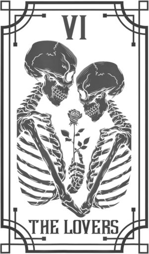 Lovers Tarot Card, Tarot Card Tattoo, The Lovers Tarot Card, The Lovers Tarot, Card Tattoo, Tarot Cards Art, Occult Art, Goth Art, Card Drawing