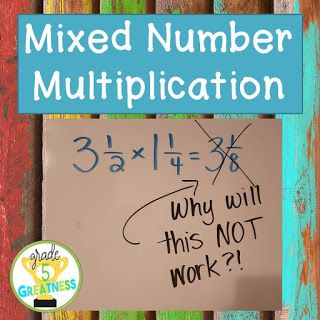 Multiply Mixed Numbers, Multiplying Mixed Numbers, Teaching Decimals, Mathematics Games, Classroom Hacks, Teaching 5th Grade, Mixed Numbers, 5th Grade Classroom, Area Models