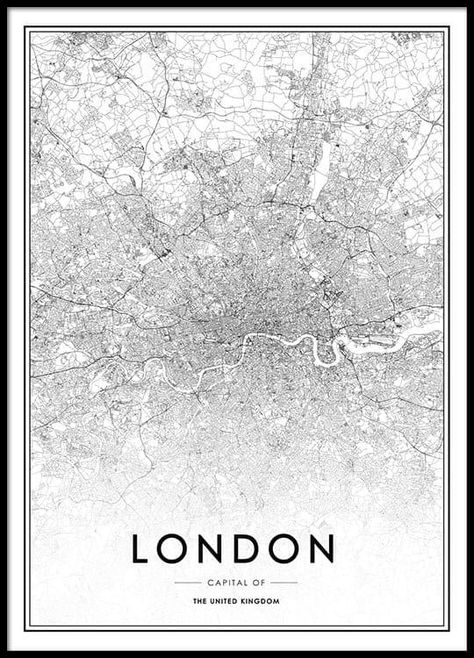 London 1 Print Desenio Wall Art London Map Art, Amsterdam Map, London Poster, World Map Poster, Gold Poster, London Map, Art Carte, Breakfast At Tiffanys, London Print