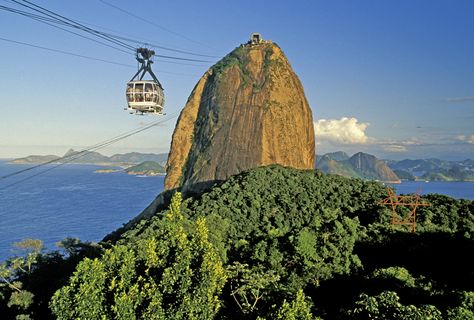 The World’s Most Beautiful Aerial Tramway Rides Photos | Architectural Digest Aerial Tramway, Copacabana Palace, Copacabana Beach, Brazil Travel, Parc D'attraction, Romantic Destinations, Natural Nature, Cable Car, Shore Excursions