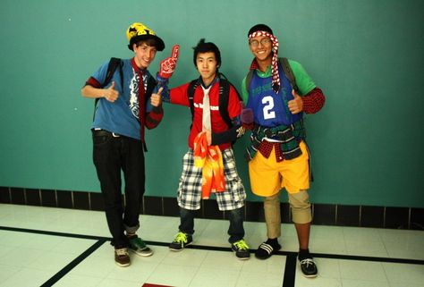 Seniors Carlos Gonzalez, Ian Anderson and junior Bruce Yuen proudly wore their tackiest outfits for today's Wacky Tacky spirit day. Thursday's spirit day is Class Theme day. Crazy Clothes Day, Wacky Wednesday Outfit, Wacky Tacky Day, Tacky Day, Crazy Clothes, Ian Anderson, School Spirit Week, Wednesday Outfit, Spirit Day