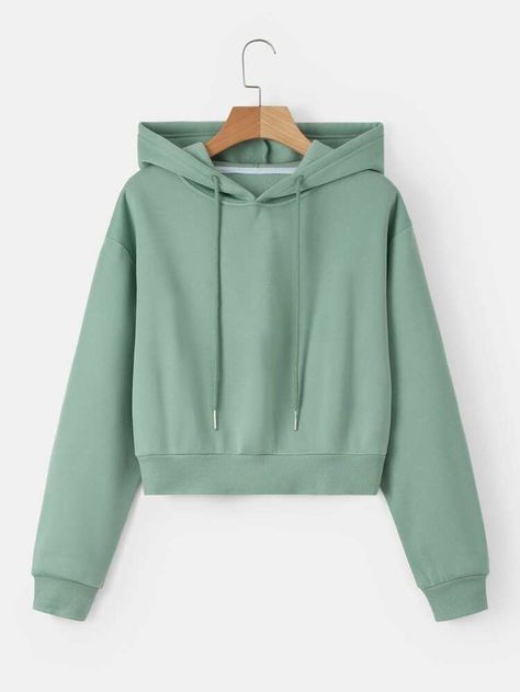 Mint Green Hoodie Outfit, Style Vert, Thermal Hoodie, Women Sweatshirts, Lined Hoodie, Dusty Purple, Crop Hoodie, Green Hoodie, Comfy Hoodies