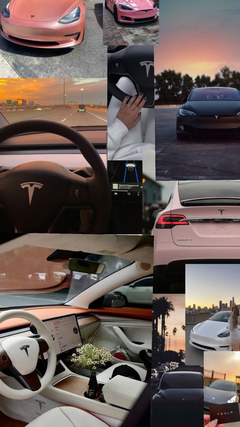 tesla aesthetic Tesla For Women, Aesthetic Tesla Car, Dream Cars Tesla, Tesla Decor Aesthetic, Tesla Dream Car, Tesla Vision Board, Grey Tesla Aesthetic, Telsa Cars Inside, Tesla Interior Aesthetic