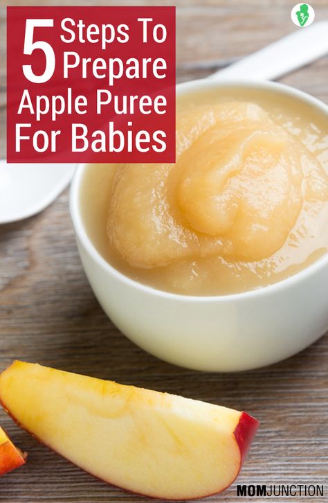 Apple Puree For Baby, Baby Applesauce, Baby Food Recipes Stage 1, Apple Baby Food, Apple Puree, Making Baby Food, Baby Apple, Diy Baby Food, Easy Baby Food Recipes