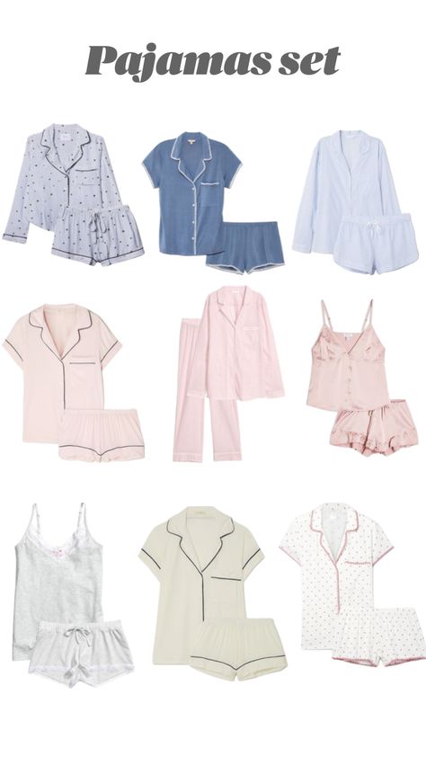 Cute Pj Outfits, Silk Nightwear Romantic, Cute Pajama Outfits, Night Wear Dress, Bridal Nightwear, Cute Pjs, Fits Aesthetic, Cute Pajama Sets, Pajama Outfits