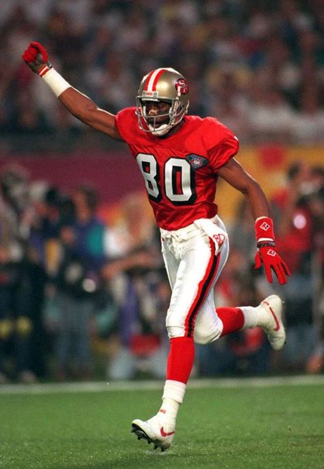 49ers Pictures, Nfl Hall Of Fame, Nfl Football Pictures, Girls Football Boots, Jerry Rice, San Francisco 49ers Football, New England Patriots Football, 49ers Football, Sf 49ers