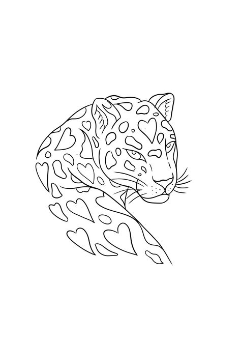 Leopard Print Template, Simple Cheetah Drawing, Leopard Fine Line Tattoo, Stensil Drawings Art, Jaguar Drawing Easy, Leopard Line Drawing, Girly Things To Draw, Leopard Drawing Easy, Rhinestone Art Patterns