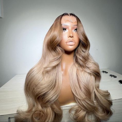 Ombre Ash Blonde, 5x5 Lace Closure Wig, 13x4 Lace Front Wig, Blonde Hair Looks, Braids With Weave, Dope Hairstyles, Ombre Hair Color, Body Wave Hair, Hair Collection