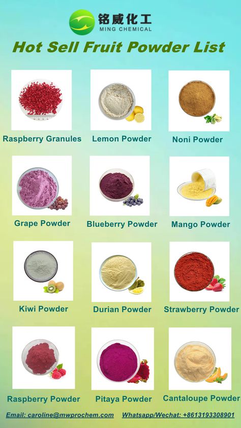 Hot Sell Fruit Powder List!
Freeze-Dried & Spray-Dried Fruit Powder Pomelo Recipe, Milk Ideas, Fruit Powders, Dehydrated Fruits, Vegetable Powder, Freeze Dryer, Fruit Powder, Blueberry Powder, Nutrition And Health