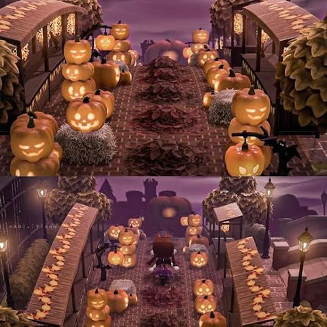 Acnh Halloween Island Ideas, Candle Cove, Pumpkin Festival, Animal Crossing Guide, Spooky Town, Animal Crossing Wild World, Animal Crossing Villagers, Animal Crossing Pocket Camp, New Animal Crossing