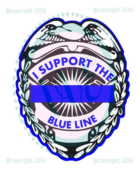 I Support The Blue Line Badge by VinylVelcroExpress on Etsy Cop Badge, Police Tattoo, Police Quotes, Deputy Sheriff, Police Support, I Support You, Back The Blue, Blue Lives, Blue Life