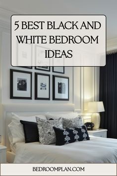 White Bedding Bedroom, Black And White Bedrooms, Black And White Bedroom Decor, Modern Luxury Decor, Modern Luxury Bedroom Furniture, Black And White Bedroom Ideas, Bedroom Modern Luxury, Winter Bedroom Decor, Black And White Bedroom