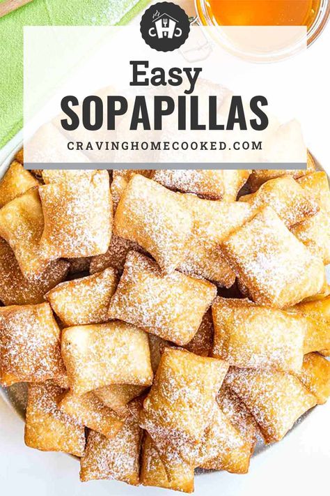 Mexican Sopapilla Recipe, Sopapillas Recipe, Soapapilla Recipe, Sopapilla Recipe, Fried Bread Recipe, Processor Recipes, Fried Dessert, Vegan Mexican Recipes, Mexican Dessert Recipes