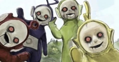 Teletubbies Scary, Childhood Ruined, Anuel Aa Wallpaper, Creepy Photos, Scary Art, Creepy Art, Cool Halloween Costumes, Background Pictures, Horror Art